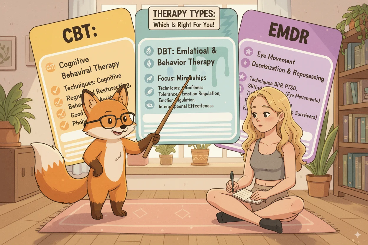 CBT vs DBT vs EMDR: Which Therapy Is Right for You?